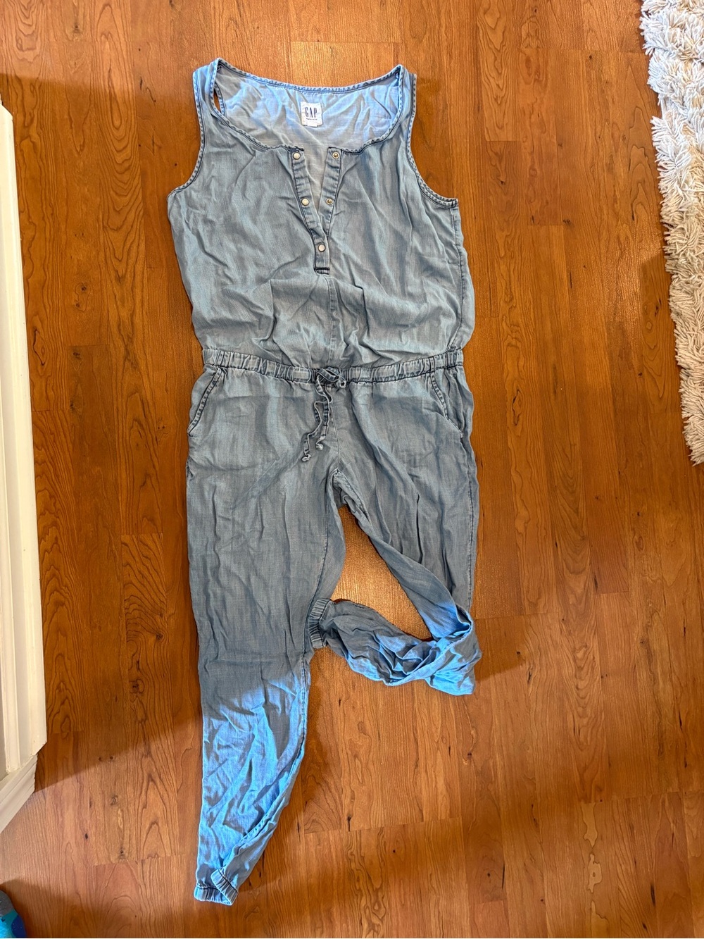 GAP Light Blue Denim Jumpsuit